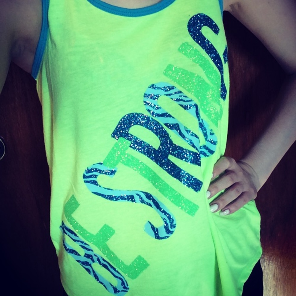 JUSTICE Be Strong Neon Tank